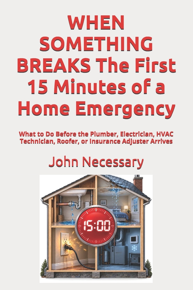 WHEN SOMETHING BREAKS The First 15 Minutes of a Home Emergency: What to Do Before the Plumber, Electrician, HVAC Technician, Roofer, or Insurance Adju cover