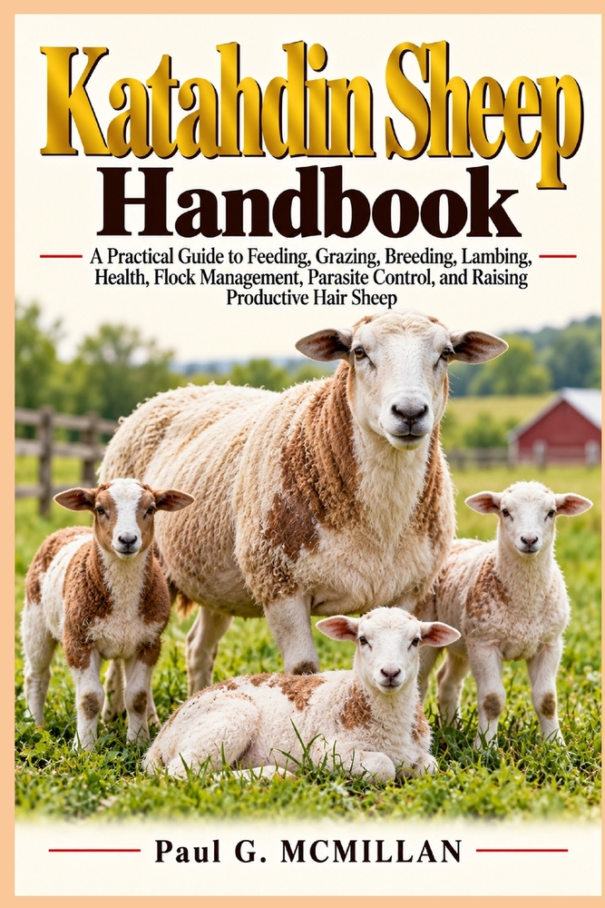 Katahdin Sheep Handbook: A Practical Guide to Feeding, Grazing, Breeding, Lambing, Health, Flock Management, Parasite Control, and Raising Productive cover