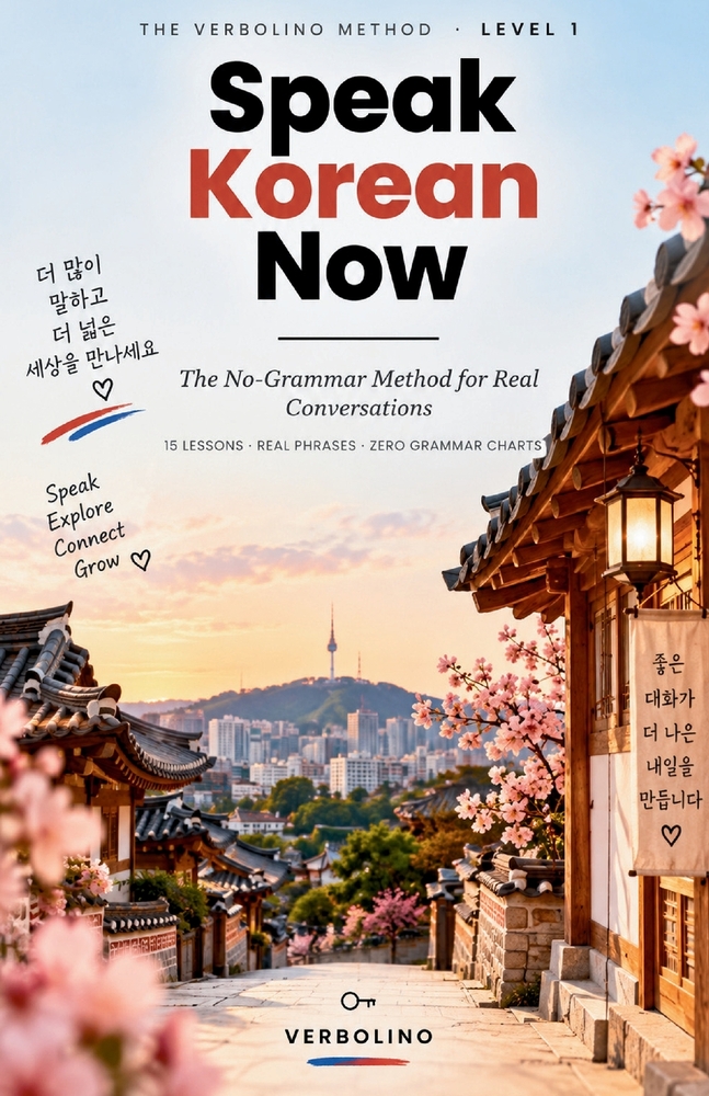 Speak Korean Now: Learn to Read Hangul in One Sitting and Speak from Day One - 15 Lessons, No Grammar Tables cover