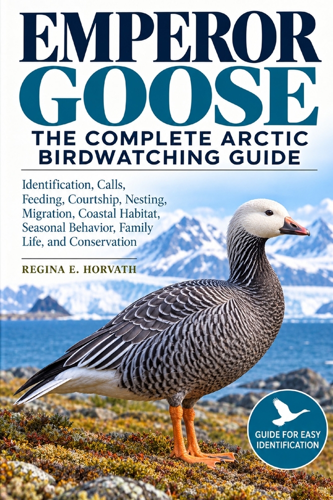 Emperor Goose: The Complete Arctic Birdwatching Guide: Identification, Calls, Feeding, Courtship, Nesting, Migration, Coastal Habitat, Seasonal Behavi cover