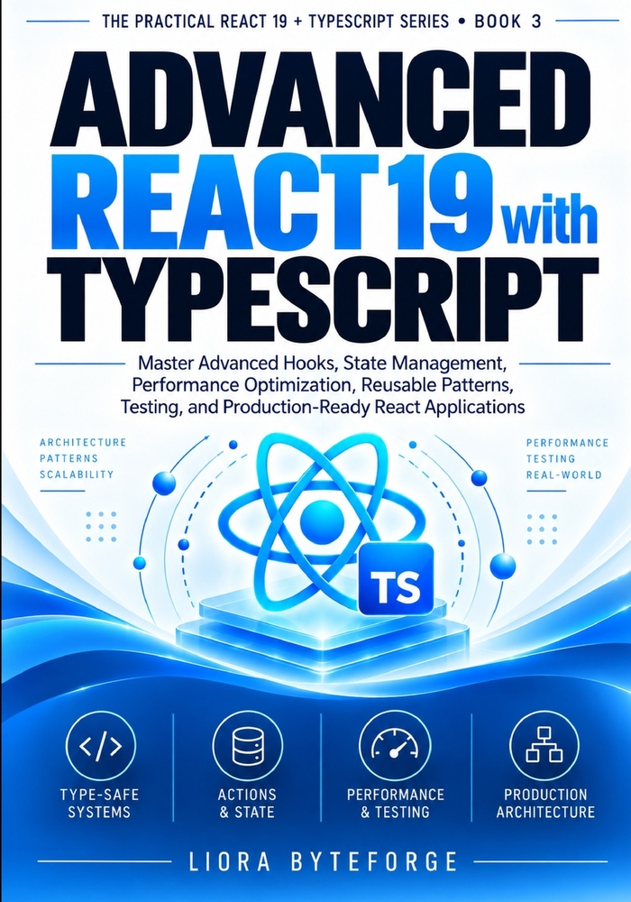 Advanced React 19 with TypeScript: Master Advanced Hooks, State Management, Performance Optimization, Reusable Patterns, Testing, and Production-Ready cover