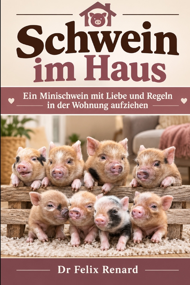 Schwein im Haus: Ein Minischwein mit Liebe und Regeln in der Wohnung aufziehen cover