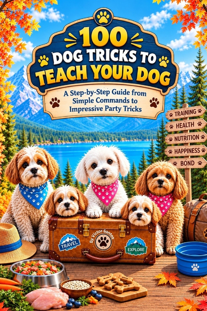 100 Dog Tricks to Teach Your Dog: A Step-by-Step Guide from Simple Commands to Impressive Party Tricks cover