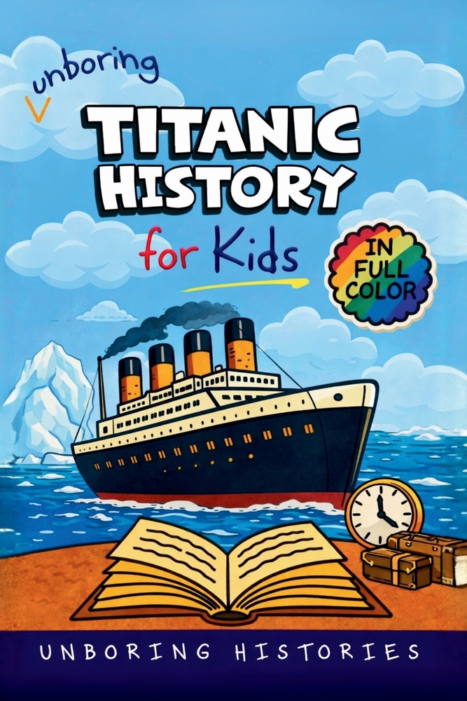 Unboring Titanic History for Kids: Funny, Interesting, Concise Guide to the Most Famous Ship That Ever Sank, Heroic Survivors, and Wild True Stories Y cover