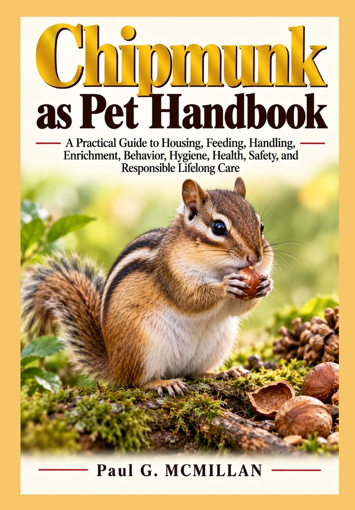 Chipmunk as Pet Handbook: A Practical Guide to Housing, Feeding, Handling, Enrichment, Behavior, Hygiene, Health, Safety, and Responsible Lifelong Car cover