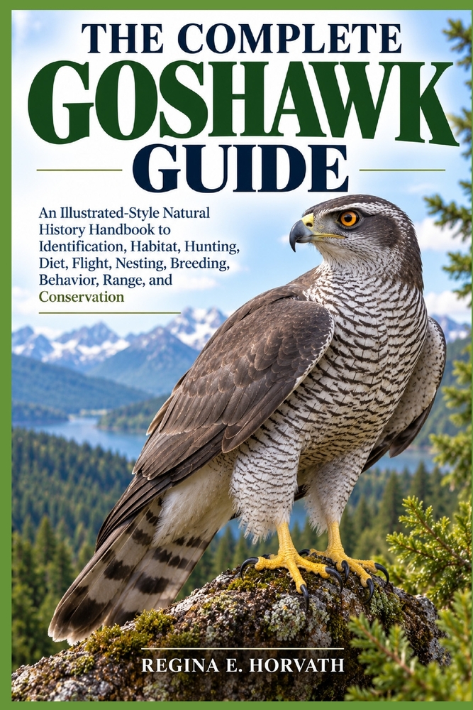 The Complete Goshawk Guide: An Illustrated-Style Natural History Handbook to Identification, Habitat, Hunting, Diet, Flight, Nesting, Breeding, Behavi cover