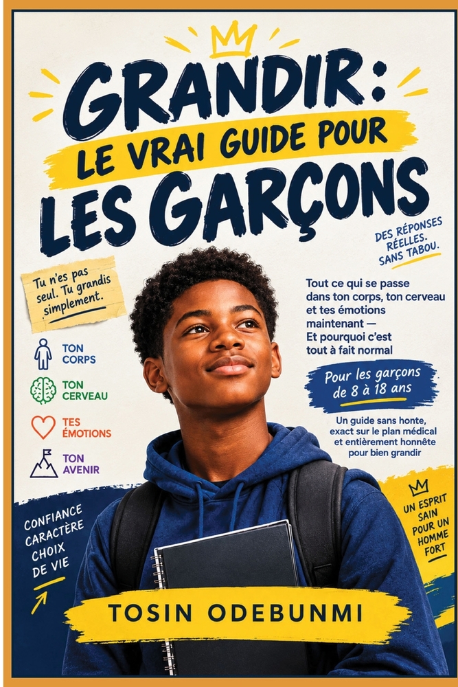 Grandir: LE VRAI GUIDE POUR LES GARÇONS: Tout ce que ton corps, ton cerveau et tes sentiments font en ce moment- Et pourquoi tout cela est complètemen cover