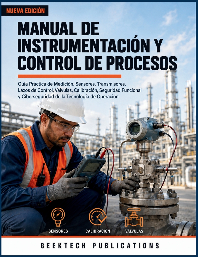 Manual de Instrumentación Y Control de Procesos: Guía Práctica de Medición, Sensores, Transmisores, Lazos de Control, Válvulas, Calibración, Seguridad cover
