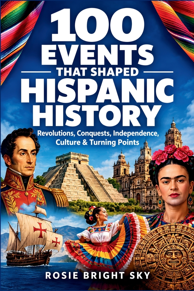 100 Events That Shaped Hispanic History: Revolutions, Conquests, Independence, Culture, and Turning Points cover