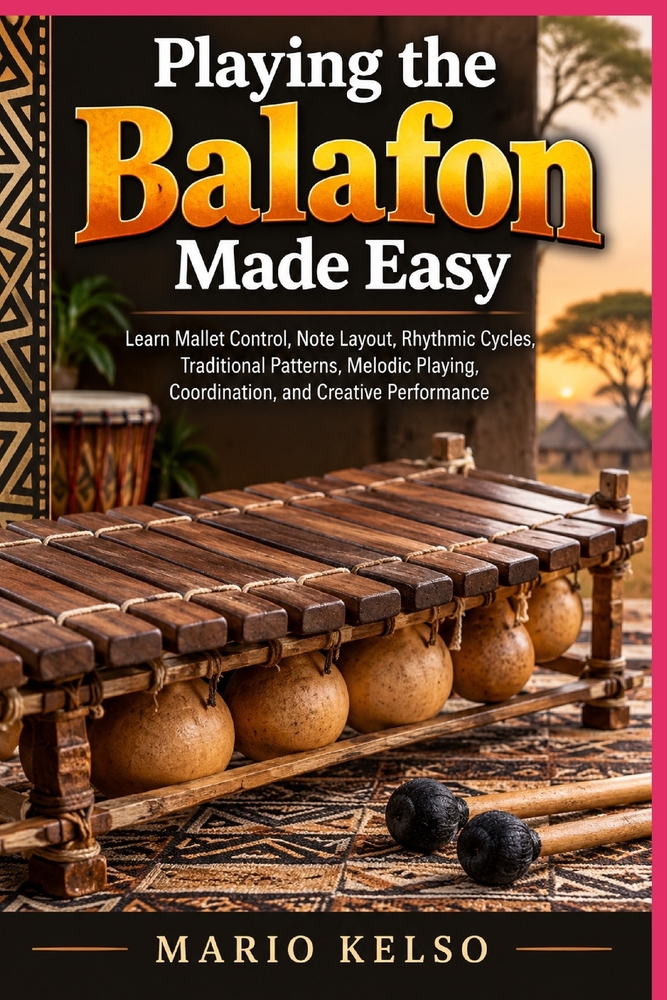Playing the Balafon Made Easy: Learn Mallet Control, Note Layout, Rhythmic Cycles, Traditional Patterns, Melodic Playing, Coordination, and Creative P cover