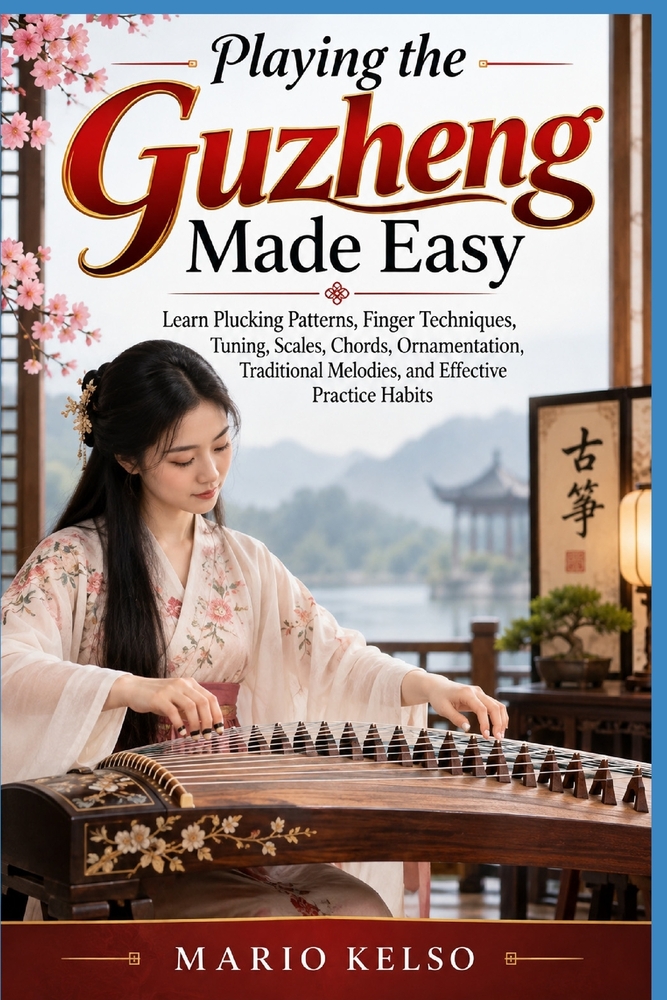 Playing the Guzheng Made Easy: Learn Plucking Patterns, Finger Techniques, Tuning, Scales, Chords, Ornamentation, Traditional Melodies, and Effective cover
