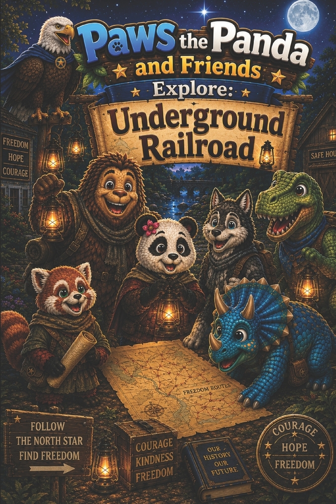 Paws the Panda and Friends Explore: Time Travel to the Oregon Trail cover