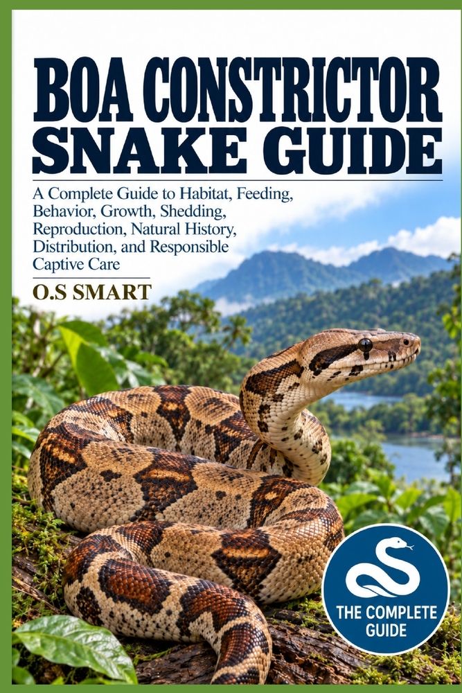 Boa Constrictor Snake Guide: A Complete Guide to Habitat, Feeding, Behavior, Growth, Shedding, Reproduction, Natural History, Distribution, and Respon cover