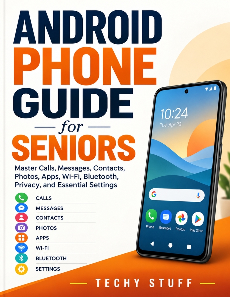 The Android Phone Guide for Seniors 2026: Master Calls, Messages, Contacts, Photos, Apps, Wi-Fi, Bluetooth, Privacy, and Essential Settings cover