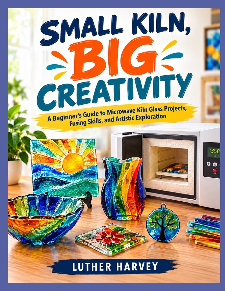 Small Kiln, Big Creativity: A Beginner's Guide to Microwave Kiln Glass Projects, Fusing Skills, and Artistic Exploration cover