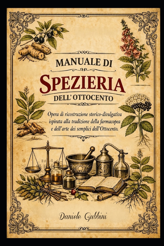 Manuale Di Spezieria Dell'ottocento: Opera di ricostruzione storico-divulgativa ispirata alla tradizione della farmacopea e dell'arte dei semplici del cover