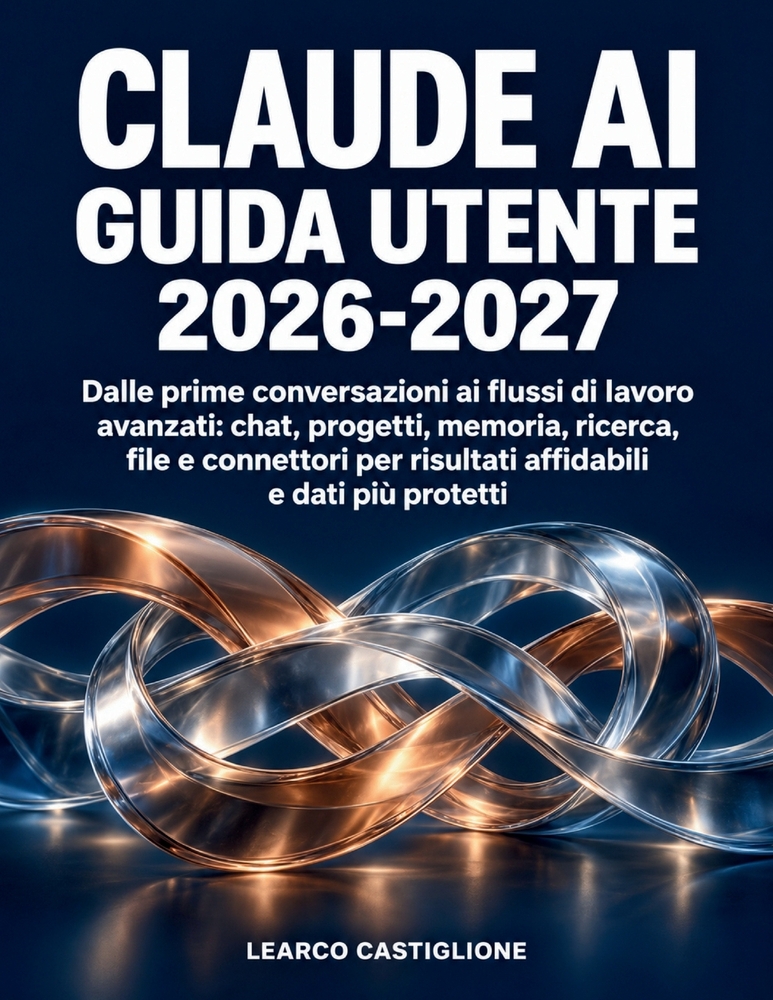 Claude AI Guida Utente 2026-2027: Dalle prime conversazioni ai flussi di lavoro avanzati: chat, progetti, memoria, ricerca, file e connettori per risu cover
