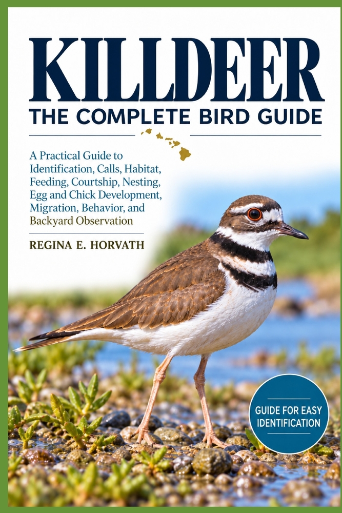 Killdeer: The Complete Bird Guide: A Practical Guide to Identification, Calls, Habitat, Feeding, Courtship, Nesting, Egg and Chick Development, Migrat cover