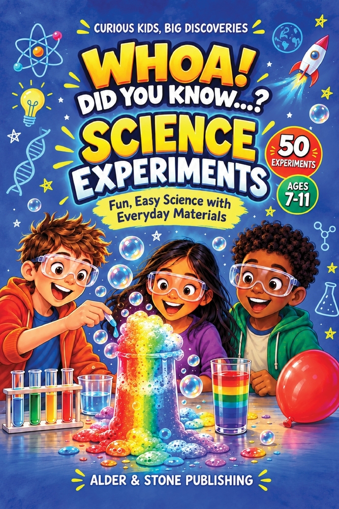 Whoa! Did You Know...? Science Experiments: 50 Fun, Easy Experiments with Simple Explanations for Curious Kids Ages 7-11 Curious Kids, Big Discoveries cover