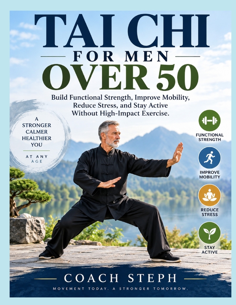 Tai CHI for Men Over 50: Build Functional Strength, Improve Mobility, Reduce Stress, and Stay Active Without High-Impact Exercise cover