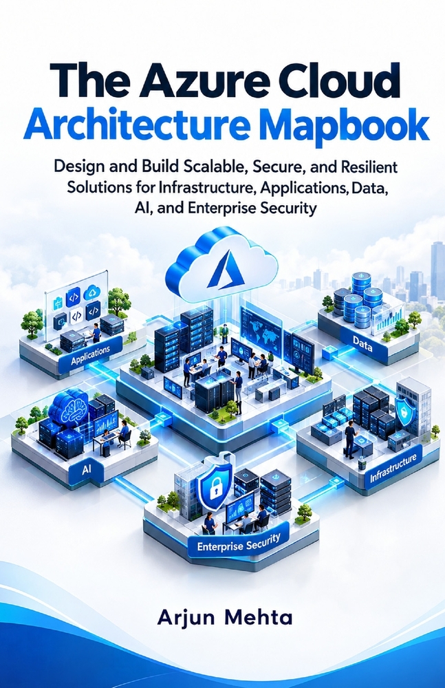 The Azure Cloud Architecture Mapbook: Design and Build Scalable, Secure, and Resilient Solutions for Infrastructure, Applications, Data, AI, and Enter cover