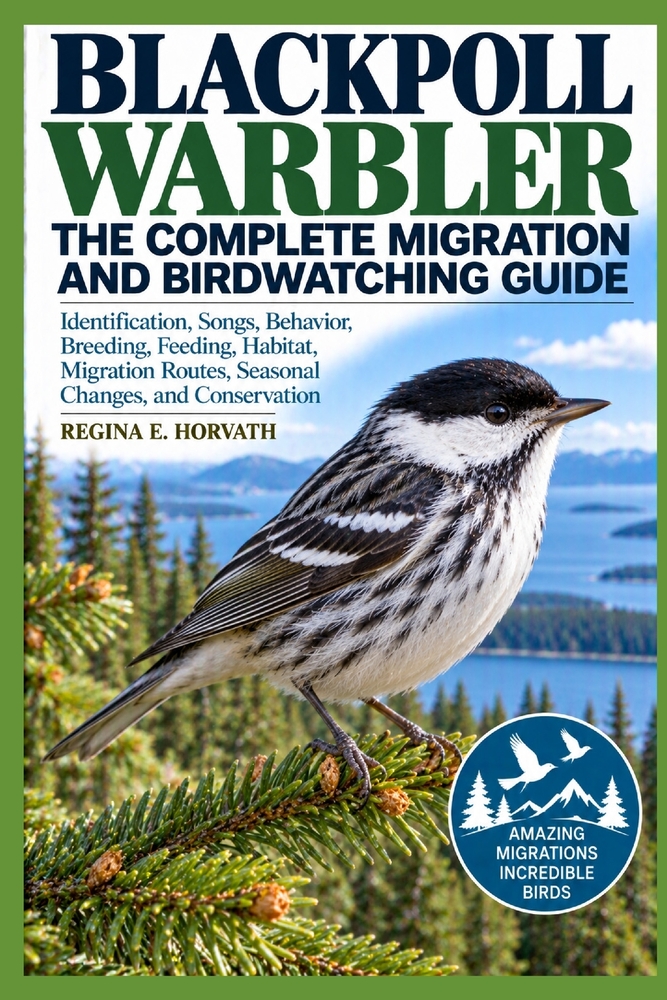 Blackpoll Warbler: The Complete Migration and Birdwatching Guide: Identification, Songs, Behavior, Breeding, Feeding, Habitat, Migration Routes, Seaso cover