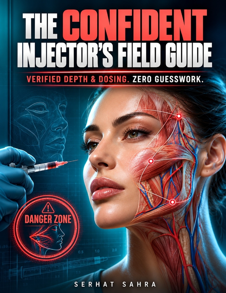 The Confident Injector's Field Guide: Verified Depth & Dosing Charts, Facial Anatomy, Danger Zones & Safety Protocols for Neurotoxin and Dermal Filler cover
