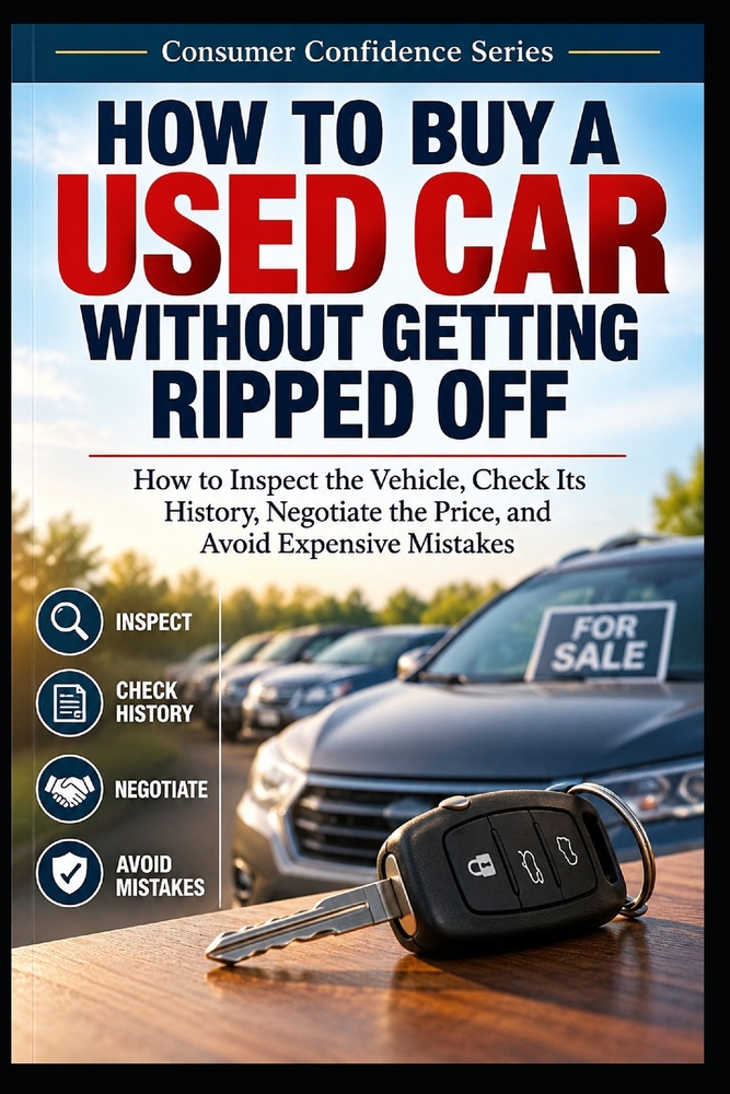 How to Buy a Used Car Without Getting Ripped Off: How to Inspect the Vehicle, Check Its History, Negotiate the Price, and Avoid Expensive Mistakes cover