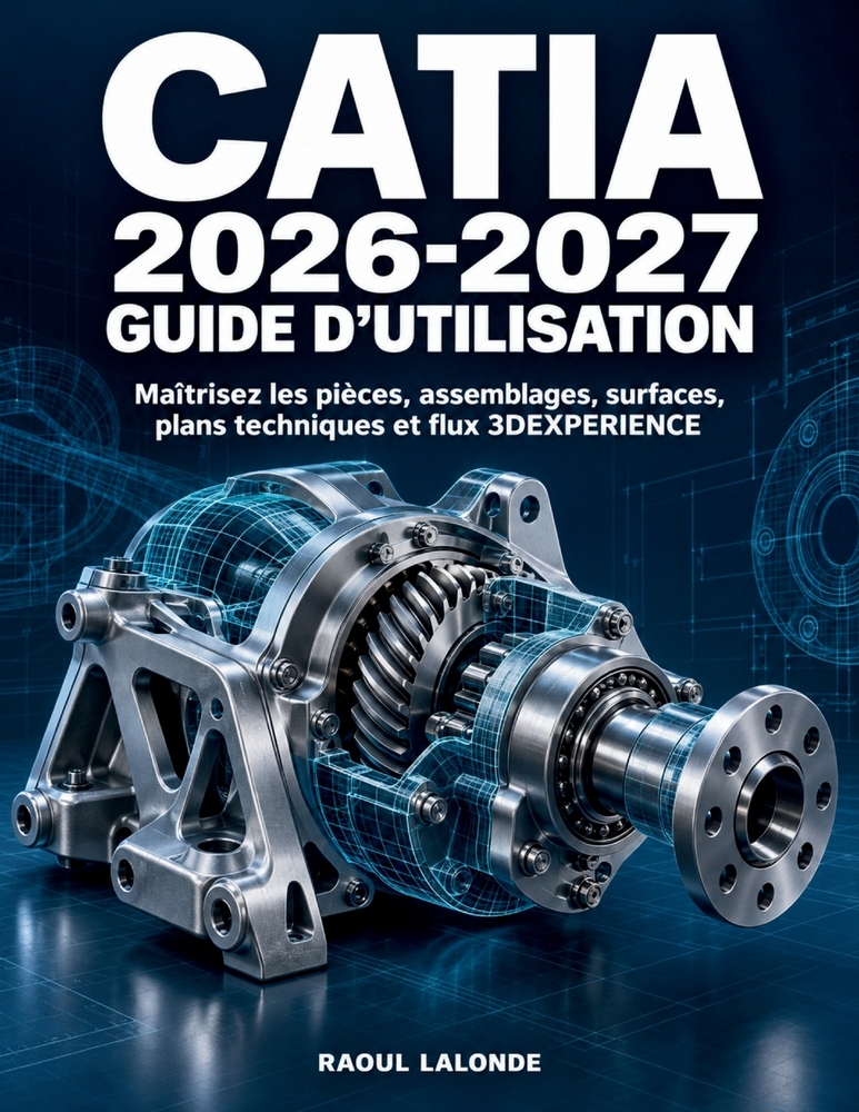 CATIA 2026-2027 Guide d'Utilisation: Maîtrisez les pièces, assemblages, surfaces, plans techniques et flux 3DEXPERIENCE cover