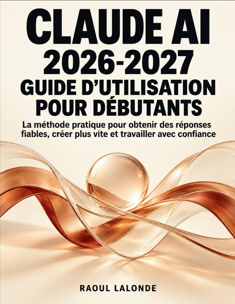Claude AI 2026-2027 Guide d'Utilisation pour Débutants: La méthode pratique pour obtenir des réponses fiables, créer plus vite et travailler avec conf cover