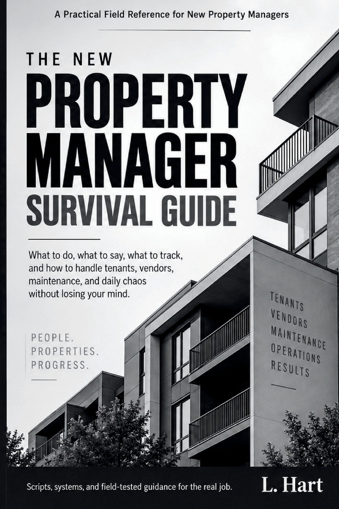 The New Property Manager Survival Guide: What to do, what to say, what to track, and how to handle tenants, owners, maintenance, and daily chaos witho cover