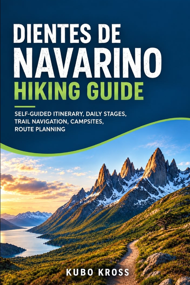 Dientes de Navarino Hiking Guide: Self Guided Itinerary, Daily Stages, Trail Navigation, Campsites, Route Planning cover