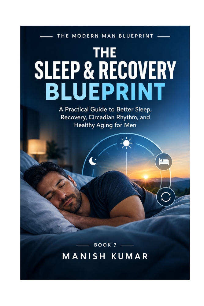 The Sleep & Recovery Blueprint: A Practical Guide to Better Sleep, Recovery, Circadian Rhythm, and Healthy Aging for Men cover