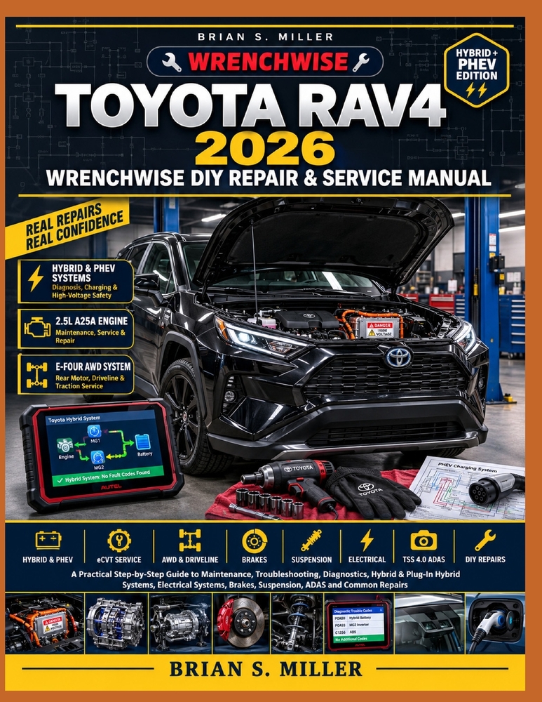Toyota Rav4 2026 Wrenchwise DIY Repair & Service Manual: A Practical Step-by-Step Guide to Maintenance, Troubleshooting, Diagnostics, Hybrid & Plug-In cover