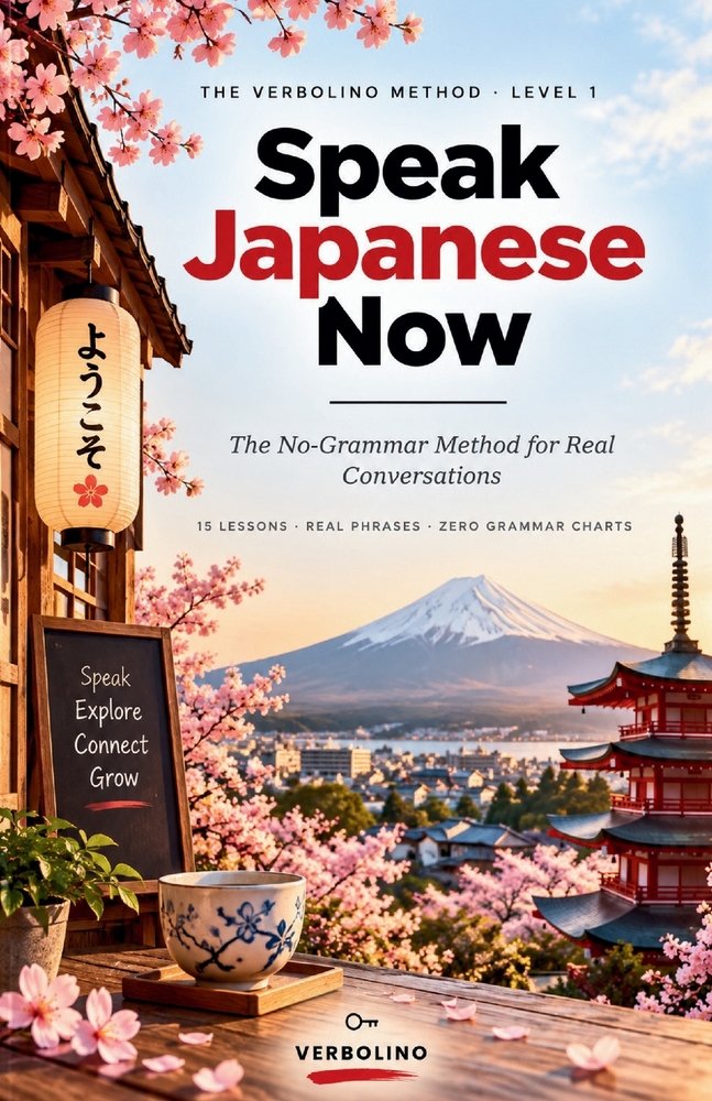 Speak Japanese Now: Read Hiragana and Katakana, Speak from Day One - 15 Lessons, No Grammar Tables cover