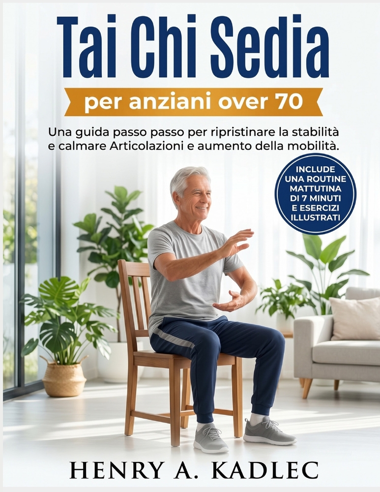Tai Chi Sedia per anziani over 70: Una guida passo passo per ripristinare la stabilità e calmare Articolazioni e aumento della mobilità cover