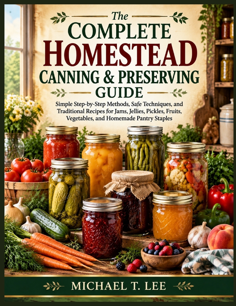 The Complete Homestead Canning & Preserving Guide: Simple Step-by-Step Methods, Safe Techniques, and Traditional Recipes for Jams, Jellies, Pickles, F cover