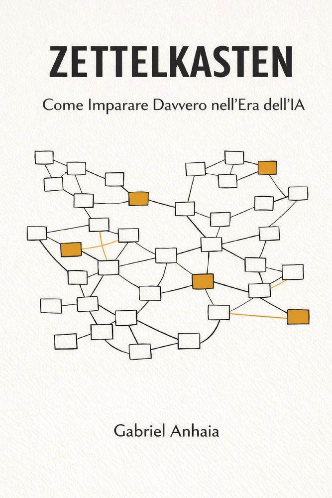 Zettelkasten: Come imparare davvero nell'era dell'IA: Un sistema per trasformare ciò che leggi in comprensione duratura cover