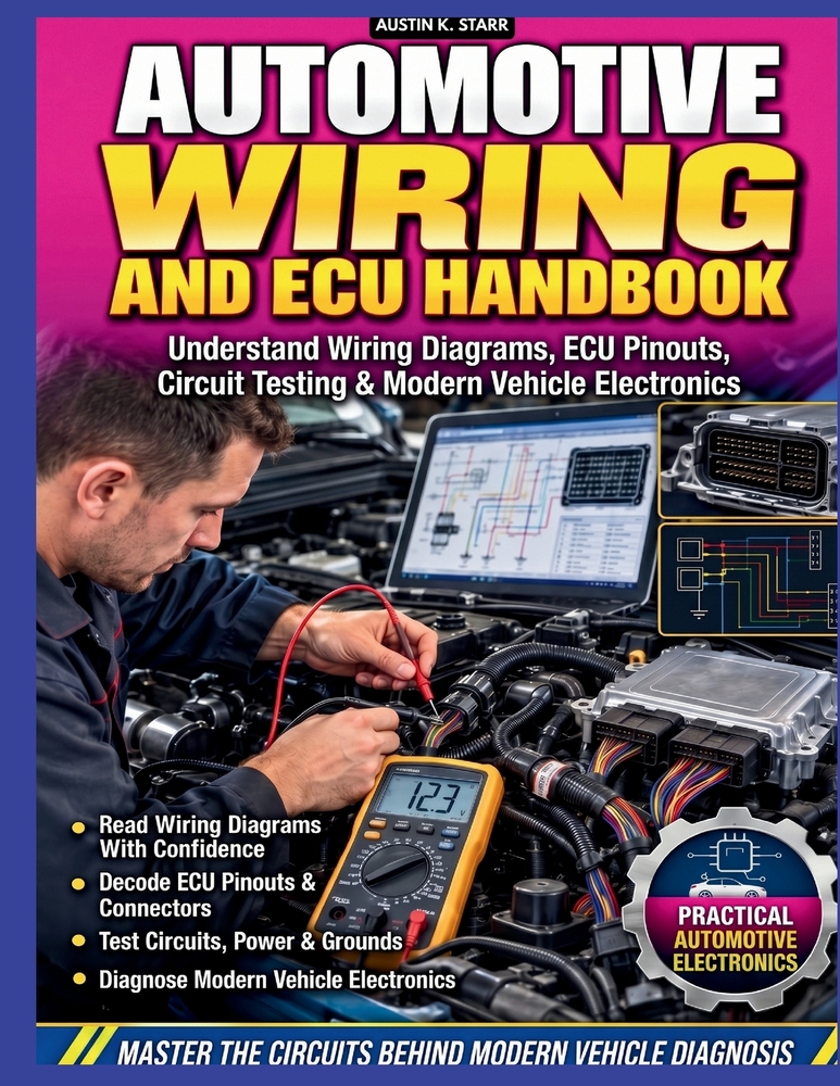 Automotive Wiring and ECU Handbook: Understand Wiring Diagrams, ECU Pinouts, Circuit Testing & Modern Vehicle Electronics cover