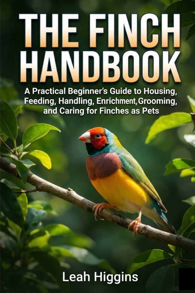 The Finch Handbook: A Practical Beginner's Guide to Housing, Feeding, Handling, Enrichment, Grooming, and Caring for Finches as Pets cover