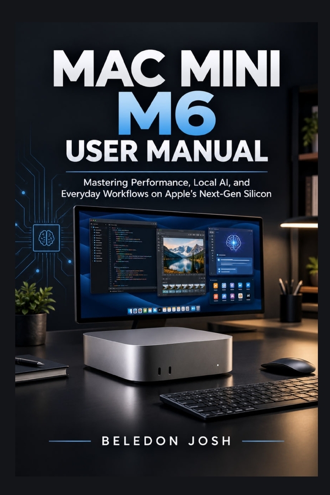 Mac mini M6 User Manual: Mastering Performance, Local AI, and Everyday Workflows on Apple's Next-Gen Silicon cover