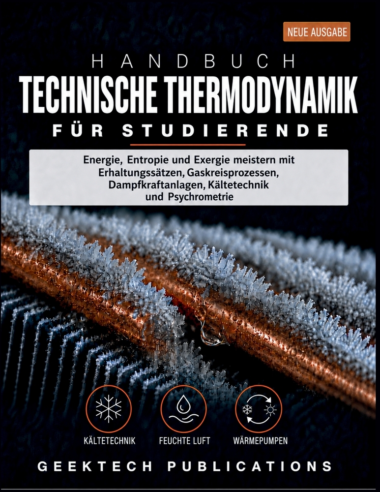Handbuch Technische Thermodynamik Für Studierende: Energie, Entropie und Exergie meistern mit Erhaltungssätzen, Gaskreisprozessen, Dampfkraftanlagen, cover