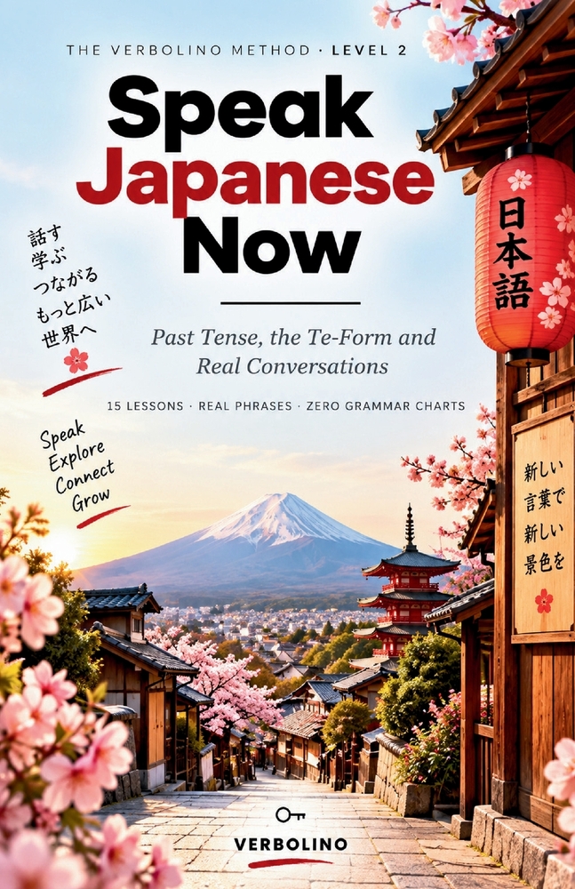 Speak Japanese Now, Level 2: Past Tense, the Te-Form and Real Conversations - 15 Lessons, No Grammar Tables cover