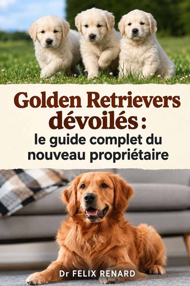 Golden Retrievers dévoilés: le guide complet du nouveau propriétaire cover