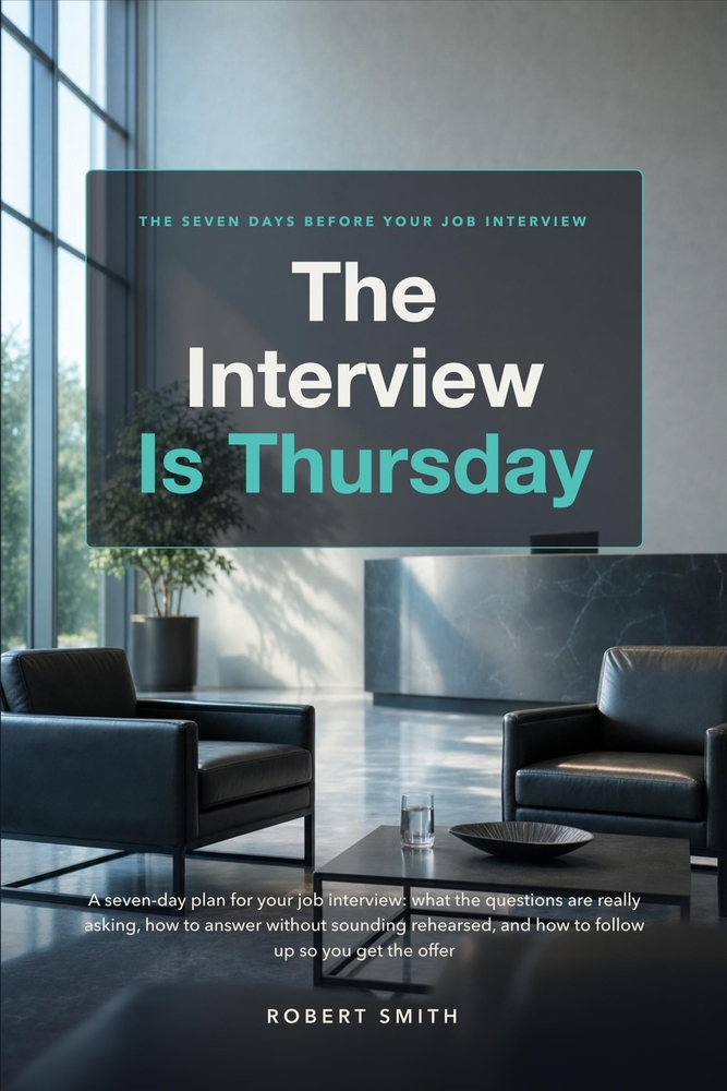 The Interview Is Thursday: A seven-day plan for your job interview: what the questions are really asking, how to answer without sounding rehearsed, an cover