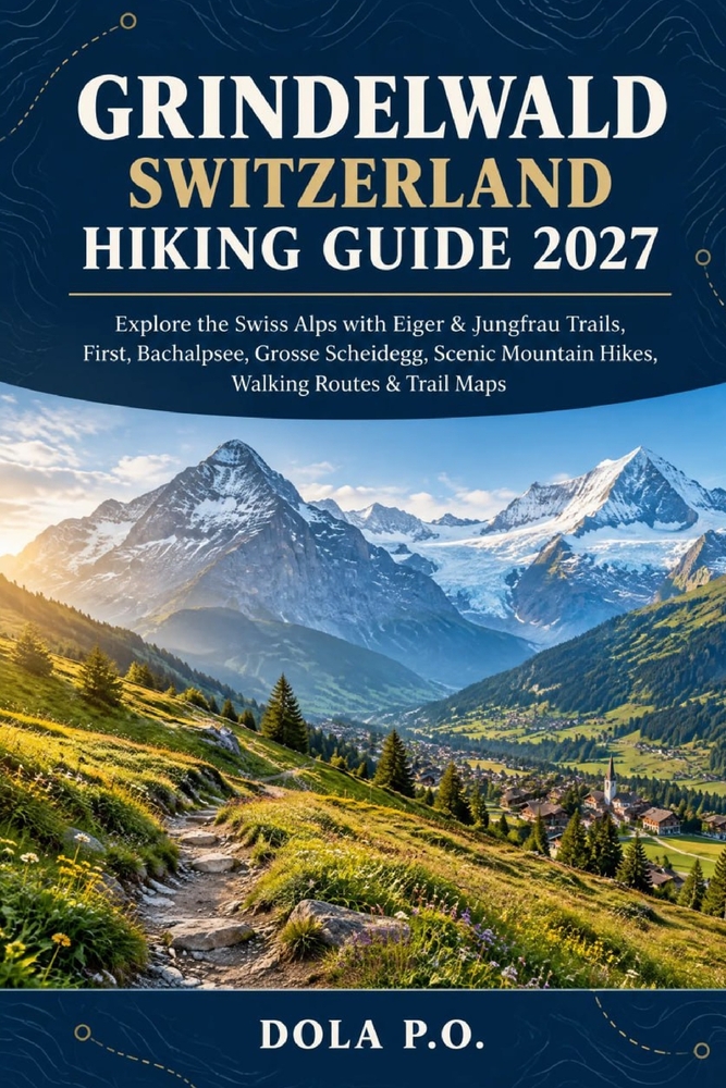 Grindelwald Switzerland Hiking Guide 2027: Explore the Swiss Alps with Eiger & Jungfrau Trails, First, Bachalpsee, Grosse Scheidegg, Scenic Mountain H cover