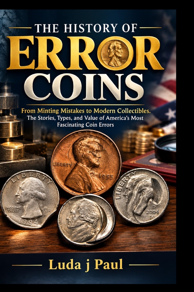 The History of Error Coins: From Minting Mistakes to Modern Collectibles. The Stories, Types, and Value of America's Most Fascinating Coin Errors cover