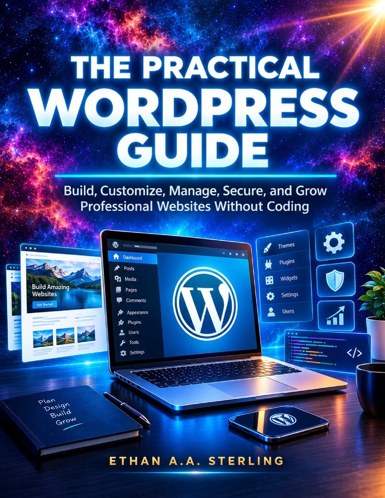 The Practical Wordpress Guide: Build, Customize, Manage, Secure, and Grow Professional Websites Without Coding cover