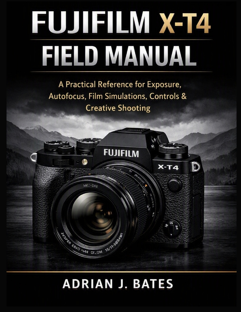 Fujifilm X-T4 Field Manual: A Practical Reference for Exposure, Autofocus, Film Simulations, Controls & Creative Shooting cover