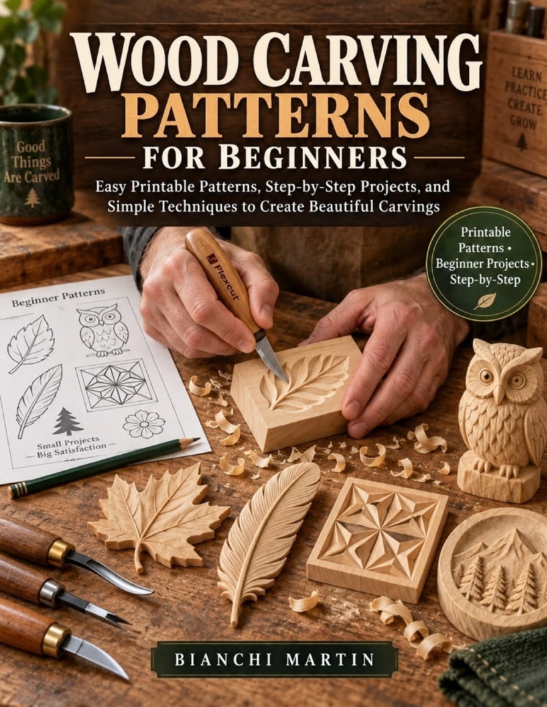 Wood Carving Patterns for Beginners cover